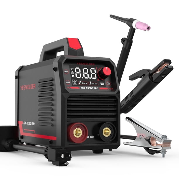 Palo para soldar YESWELDER 205A con elevador TIG 110 V/220 V 3,8 kg