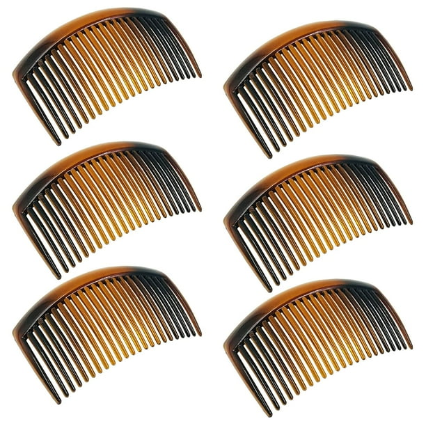 6 Pieces Plastic Side Hair Twist Comb French Twist Comb Hair Clips with