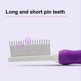 thumbnail image 4 of BAOPAI Professional Pet Grooming Comb Stainless Steel Deshedding Tool for Dogs and Cats with Ergonomical Handle to Effectively Remove Loose Hair and Reduce Shedding for All Coat Types, 4 of 6