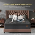 thumbnail image 5 of Viscountess 12 inch King Mattress Gel Memory Foam Innnerspring Medium Firm Hybrid Mattress in a Box,Adult, 5 of 12