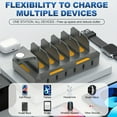 thumbnail image 5 of Estbridge Fast Charging Station For Multiple Devices  50W 6 Port USB Multi Charger Station Organizer For Apple /iPad/Cell Phone/Tablets  And Other Electronics Devices, 5 of 5