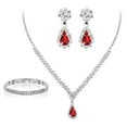 thumbnail image 4 of Wmool 2025 Women's Earrings, Necklace and Bracelet Three-piece Set, 4 of 9