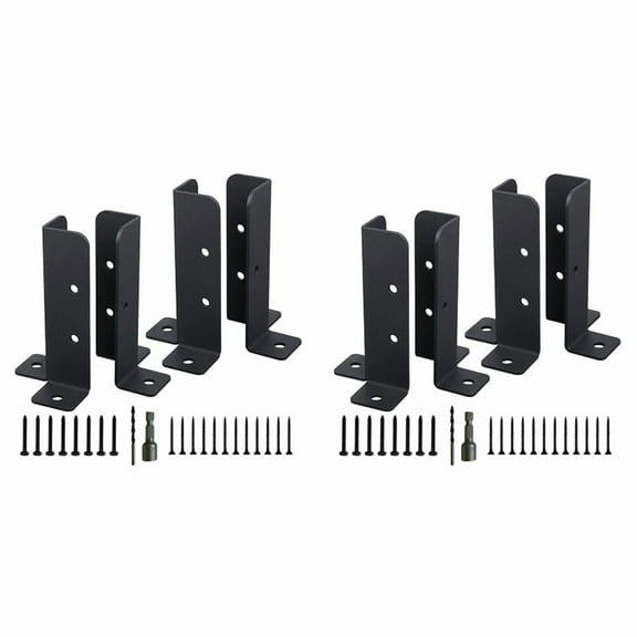 8Pcs Adjustable Deck Post Anchor Base Brackets Fence for Pergola Fence Railing Mailbox Pavilion Garden Tool