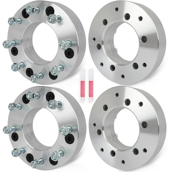 ECCPP 4PCS 6x5.5 to 8x6.5 Wheel Adapters 2" inch 14x1.5 108mm hub Compatible with for Chevrolet Silverado 1500 1999-2023 for Chevrolet Tahoe 1995-2023 for Sierra 1500 1999-2023(Only 8x6.5 Wheels)