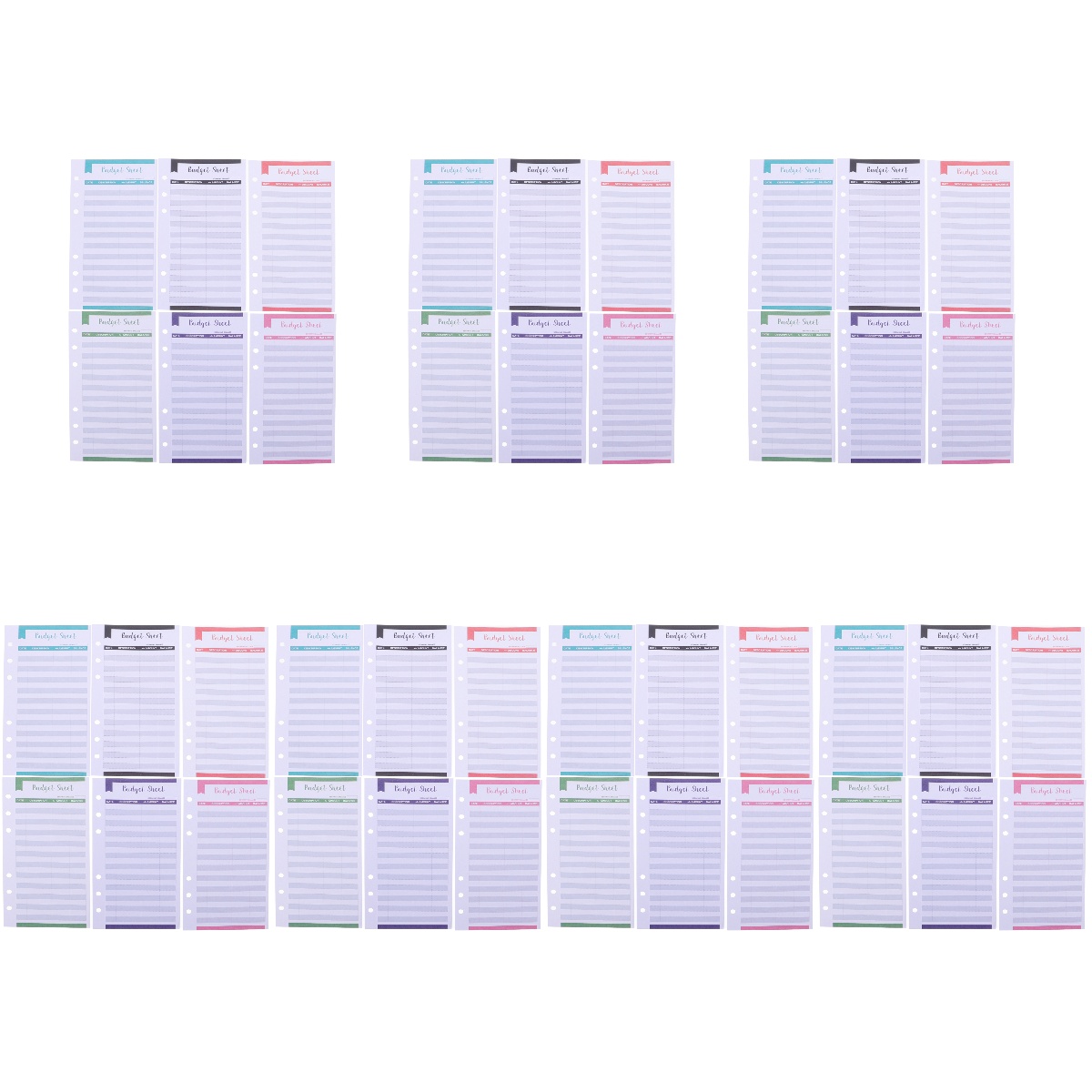 Frcolor Binder Cash Budget Spreadsheet A6 Envelopes Expense Envelope Sheets Money Inserts