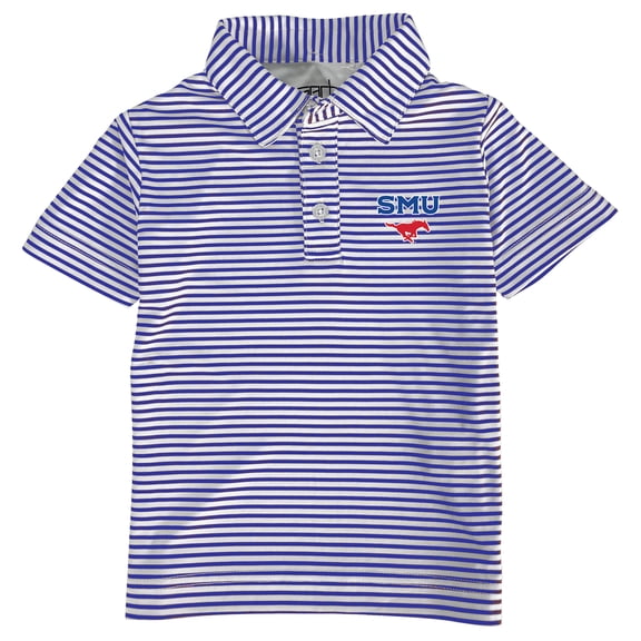 Toddler Garb  Royal SMU Mustangs Carson Polo