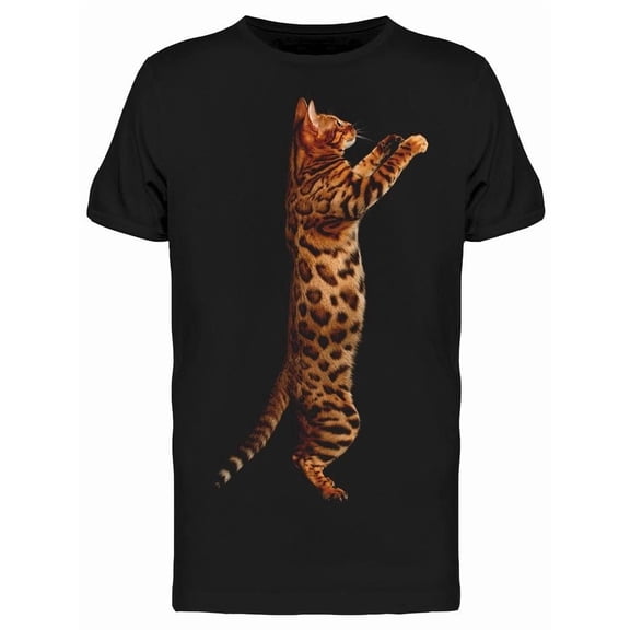 Very Playful Bengal Cat Tee Men's -Image by Shutterstock