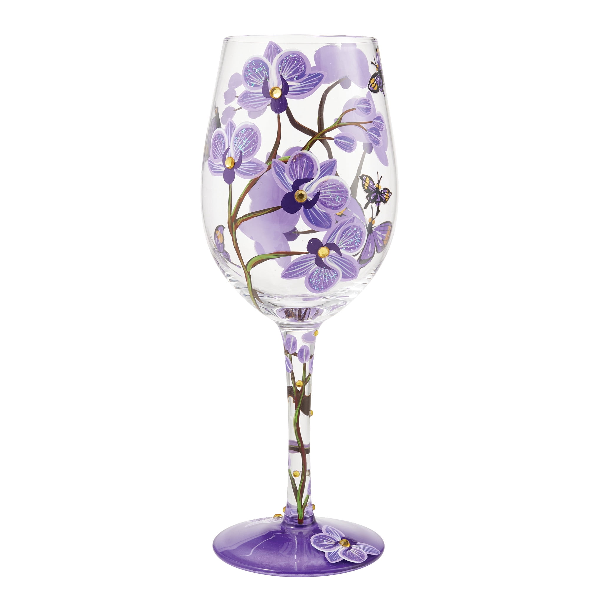 Enesco Lolita Butterfly Jubilee Wine Glass 15oz