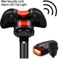 thumbnail image 2 of Luz Trasera De Alarma De Bicicleta, Luz Trasera De Bicicleta Inteligente Lámpara Antirrobo Luz Trasera De Alarma De Bicicleta,11 Afortunado Sencillez, 2 of 4