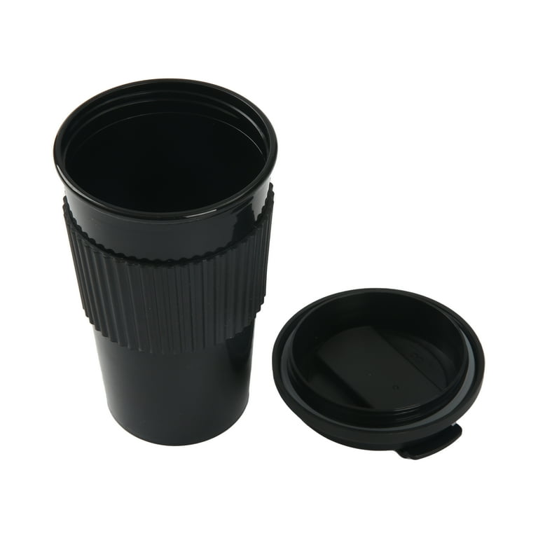 Mainstays 18oz Black Plastic Travel Coffee Cup with Lid, Insulated,  Reusable - Walmart.com