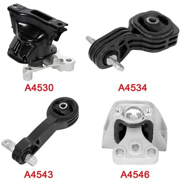 CCIYU Engine Motor Trans Mounts A4530 A4534 A4543 A4546 Set of 4 fit for Honda Civic 2006 2007 2008 2009 2010 2011 1.8L