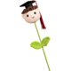 thumbnail image 1 of Ramo de graduación hecho a mano con ganchillo - Figurita de niño/niña/perro de recuerdo para graduados, profesores, amantes de las mascotas | Regalo de hilo ecológico para celebraciones académicas, 1 of 6