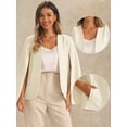 thumbnail image 2 of DARING DIVA Women's Cape Sleeve Blazer Work Open Front Jacket Coat S White, 2 of 6
