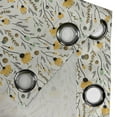 thumbnail image 5 of Ambesonne Cartoon Grommet Curtain, Yellow Spring Flowers, 50" x 54", Yellow Sea Green Black, 5 of 6