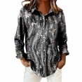 thumbnail image 6 of Endives Womens Button Down Shirts Long Sleeve Blouse Workout Wear Fashion Shirts Womens Top Spring Outfit, 6 of 6