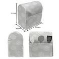 thumbnail image 4 of Botanical Stand Mixer Cover, Simplistic Modern White Succulent Silhouette Pattern on Soft Grey Background, Kitchen Appliance Organizer Bag Cover with Pockets, 5 Quarts, Pearl and White, by Ambesonne, 4 of 4