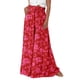 thumbnail image 1 of Pantalones PRETTYGARDEN Palazzo de Pierna Ancha Tiro Alto Rojo XL, 1 of 8