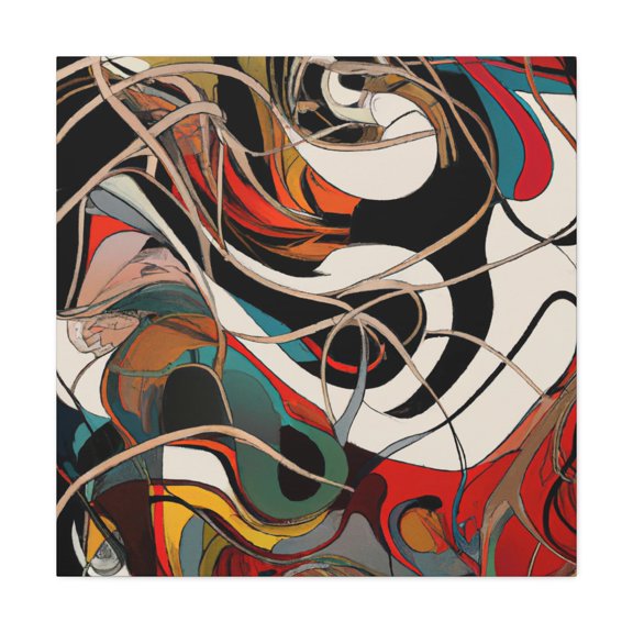 Awe-Filled Brushstroke Symphony - Canvas