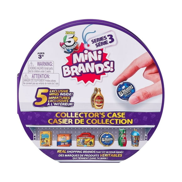 Coffret de collectionneur de Mini marques série 3 5 Surprise pour ranger et présenter 30 Minis, dont 5 Minis exclusifs