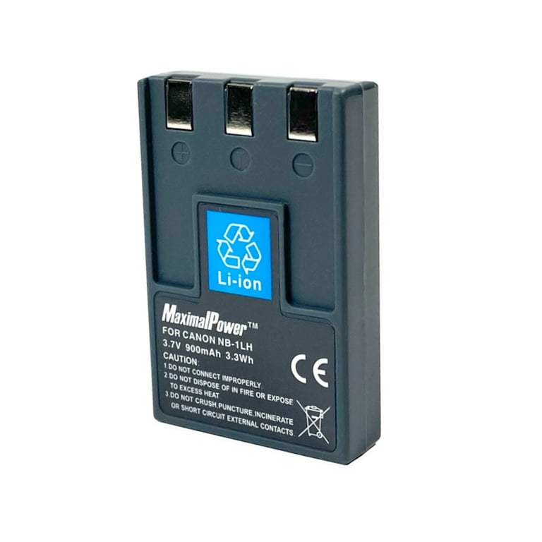Maximalpower Replacement Battery for Canon NB-1L, NB-1LH fit Canon