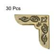 thumbnail image 3 of Unique Bargains Metal Book Corner Protectors Edge Cover Guard0.83" x 0.83" x 0.2" Bronze Tone 30Pcs, 3 of 4