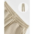 thumbnail image 4 of Pantalones largos para hombre, color liso, informales, a la moda, con cordones y bolsillos en la cintura, pantalones largos de playa, pantalones de poliéster para hombre., 4 of 9