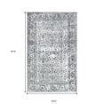 thumbnail image 2 of HomeRoots 487314 4 x 6 ft. Charcoal Oriental Power Loom Stain Resistant Rectangle Area Rug, 2 of 5