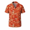 thumbnail image 4 of Rvwovn Men's Hawaiian Short Sleeve Shirt Button Down Tropical Print Casual Tee Beach Vacation Wear S-4X, 4 of 7