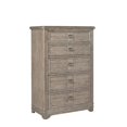 thumbnail image 5 of Meadowbrook Beige Antique Sand Wood 5-drawer Farmhouse Style Chest, 5 of 5