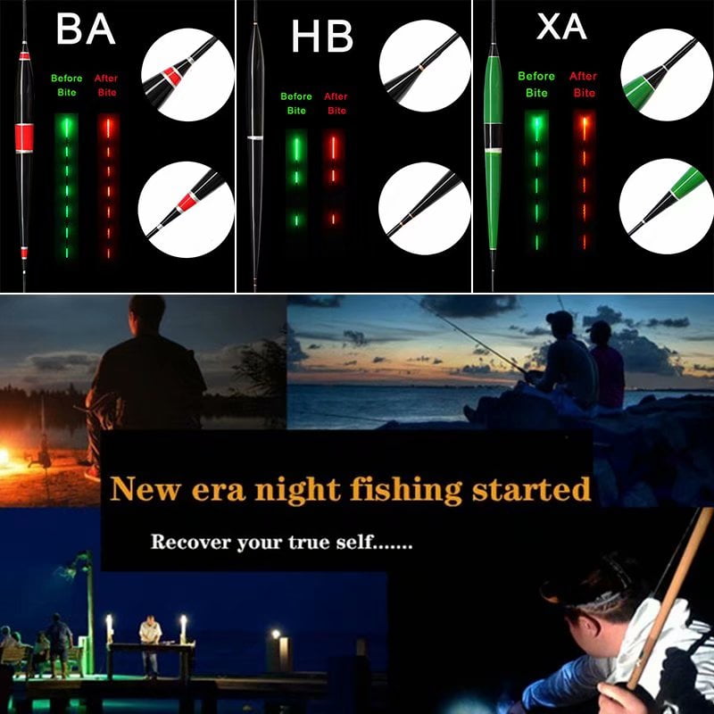 Portable Full Fishing Float Night Vision Electric Float Light up Fishing Tac;de