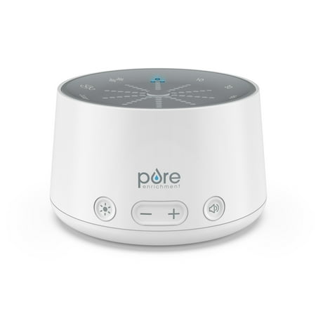 Pure Enrichment DOZE Sound Machine and Sleep Light - 6 Soothing Sounds, Relaxing Pulse Light, Auto Sleep Timer, and Built-In USB Charger - All-Natural Sleep and Stress Reliever
