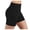 Black, variant on Women's Workout Athletic High Waisted Butt Lifting Bandage Sports Gym Yoga Booty Shorts (Blue, M)