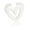 White, variant on Comfortable Fit Hollow Geometric Heart Rings Versatile for Any Occasion Unisex Jewelry
