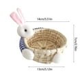 thumbnail image 2 of Easter Bunny Storage Basket - Decorative Hand-woven Home Ornament for Festive Holiday Décor, Versatile Snack and Trinket Organizer for Family Gatherings and Celebrations, 2 of 5