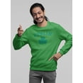 thumbnail image 3 of Old Glory Mens St. Patrick's Day Dublin Shamrock Long Sleeve Graphic Sweatshirt, 3 of 6