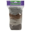 Clover Natural Wool Roving .7 Ounces 4/Pkg-