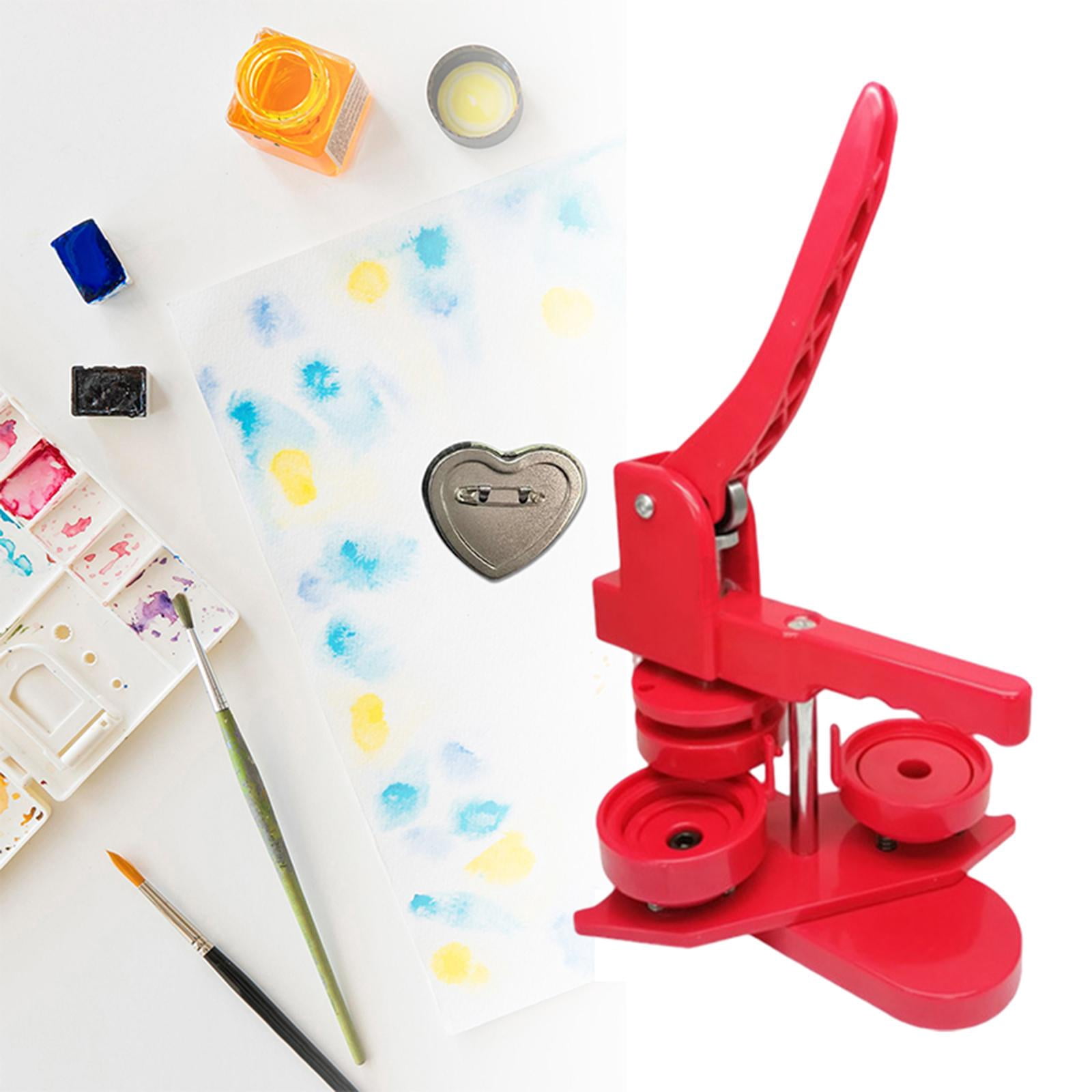 Button Maker Machine Pin Buttons Pin Making Button Making Supplies with Button Parts ,Beginner-Friendly