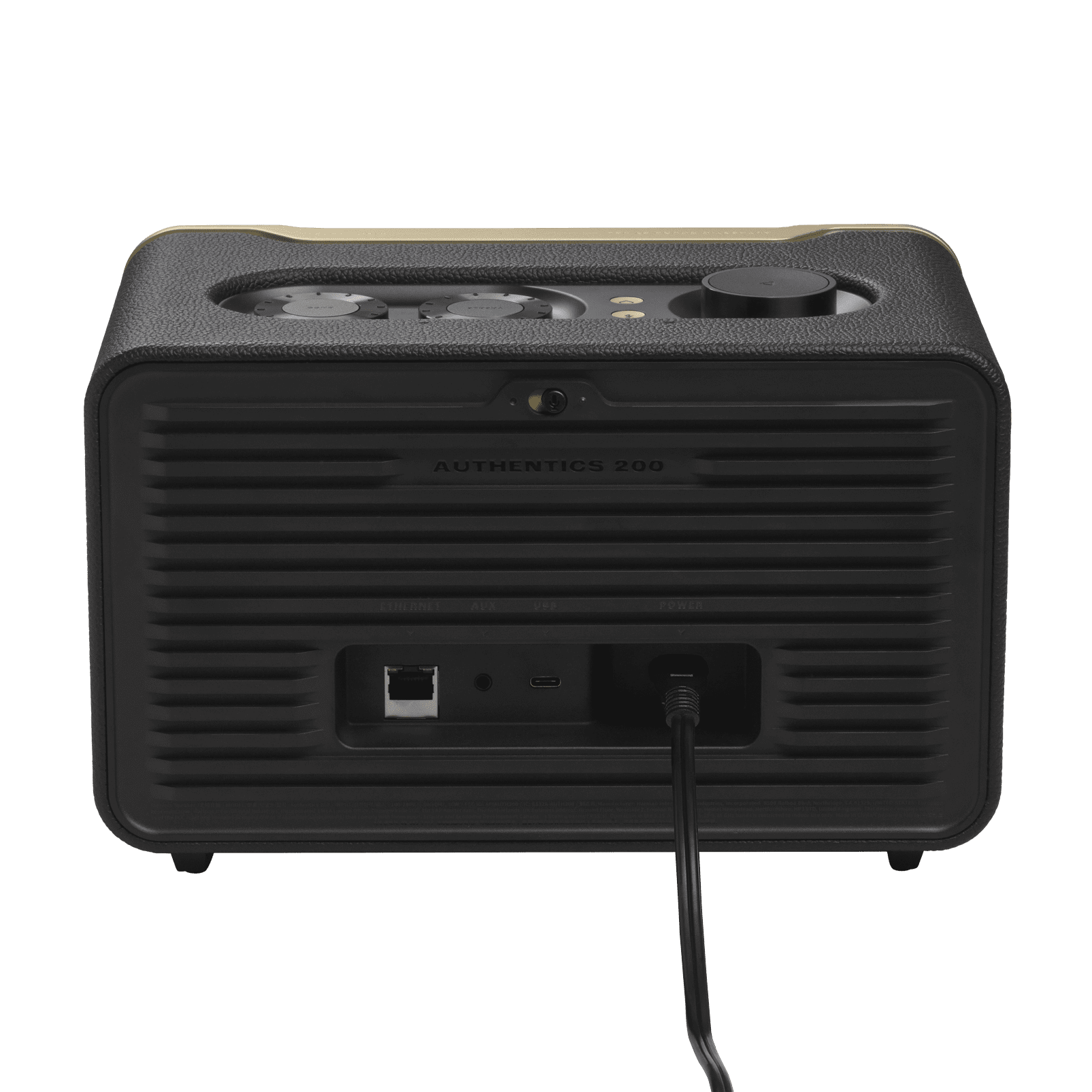 Restored JBL Authentics 200, Smart home speaker with Wi-Fi, Bluetooth and Voice Assistants with retro design (Refurbished)