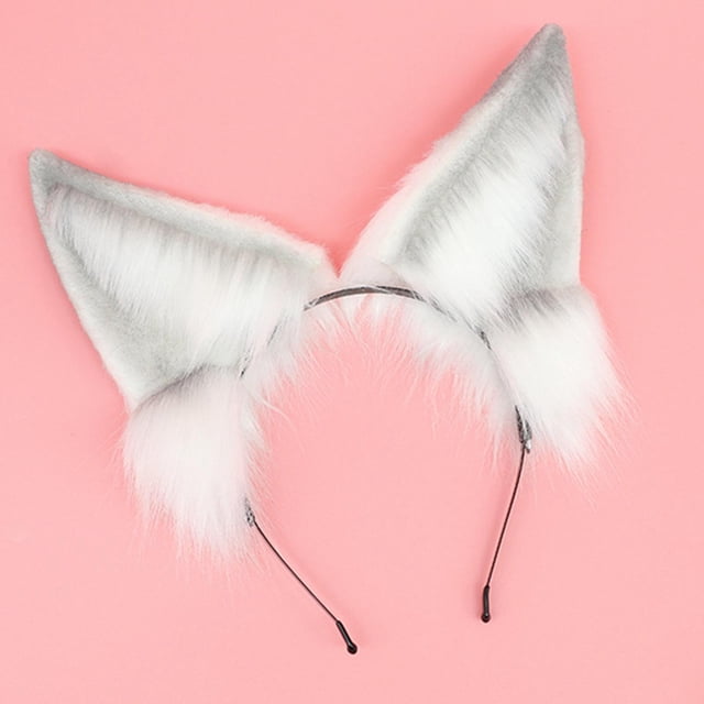BELOVING Fluffy Cat Ears Headband Cosplay Animal Ears Hair Hoop for Masquerade Role Play