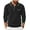 Black, variant on Knit Polo for Men Long Sleeve Collared Sweater Polo Business Casual Polos with Pocket