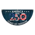 thumbnail image 6 of YaoZQ 250th Anniversary Patriotic Bunting Flag, 1776-2026 Years of Freedom Fan Banner, 3x1.5 ft Polyester Semi-Circle Pleated Flag for July 4th Memorial Day Outdoor Decor, 6 of 9