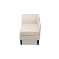 thumbnail image 3 of Baxton Studio Florent Beige Upholstered Black Finished Chaise Lounge, 3 of 5