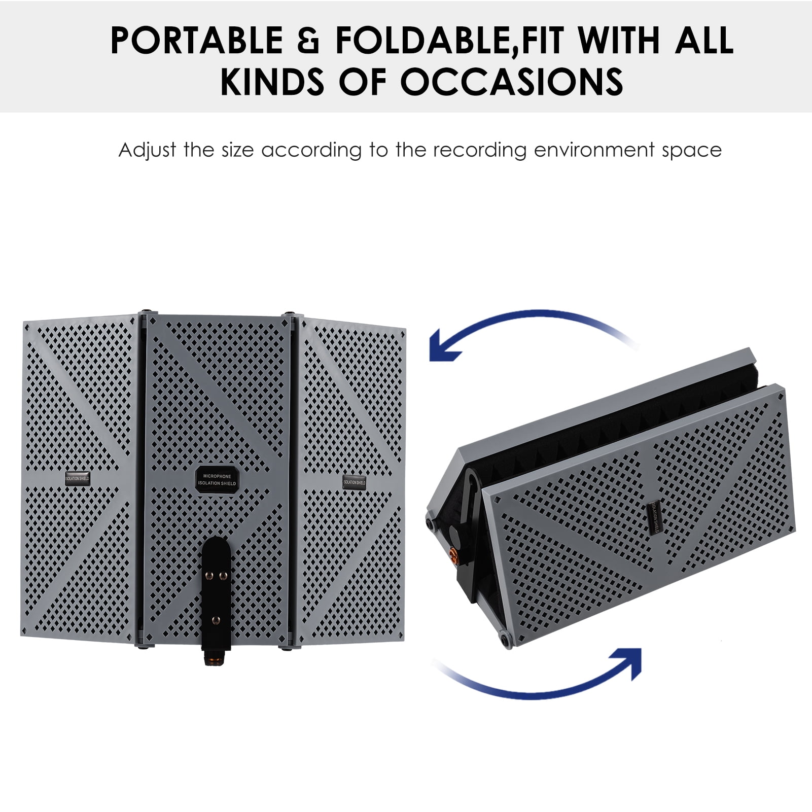 Isolation ,Filter Wind Screen Pop Filter Wind Screen With Density Wind Screen With Isolation With Density Sound 3-door Professional Pop Filter Laoshe Qisuo 3-door