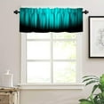 thumbnail image 3 of Purple Black Valance Curtain Funny Striped Ombre Elegant Design Bright Solid Dark Abstract Gradient Rod Pocket Valance 1 Panel Short Curtains for Kitchen Living Room Decor 54 x 18 in, 3 of 6
