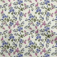 thumbnail image 1 of oneOone Velvet Medium Blue Fabric Floral Sewing Material Print Fabric By The Yard 58 Inch Wide, 1 of 4