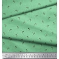 thumbnail image 3 of Soimoi Green polyester Crepe Fabric Paddy & Dots Print Fabric by Yard 52 Inch Wide, 3 of 3