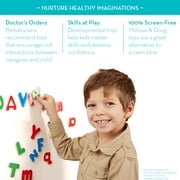 Melissa & Doug 52 Wooden Alphabet Magnets in a Box - Uppercase and Lowercase Letters - FSC Certified
