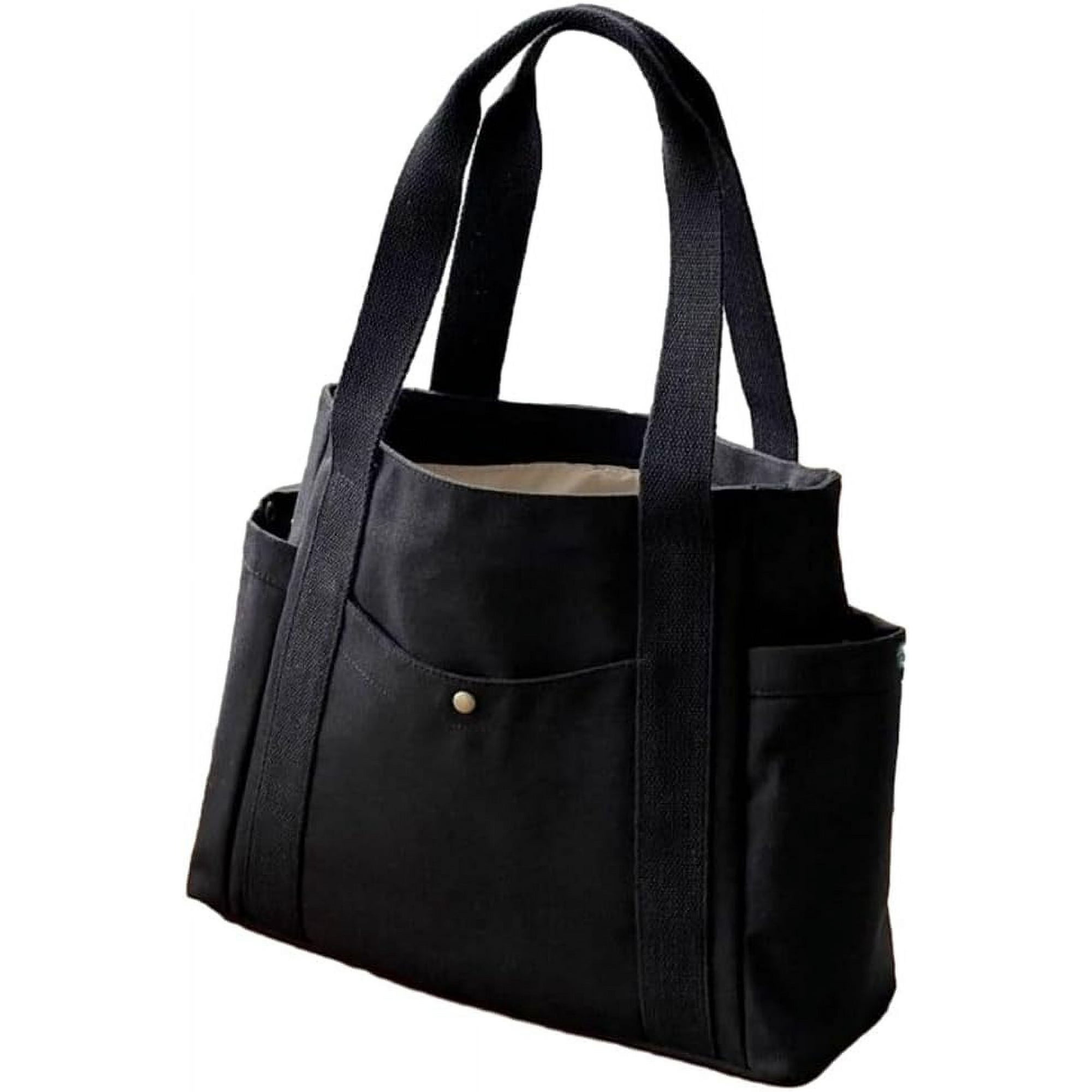 SURJDE Durable Canvas Tote Bag with Large Capacity Organization Laptop Handbag Suitable for Commuting and Shopping