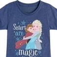 thumbnail image 3 of Frozen - Winter - Sisters Are Magic - Toddler & Youth Girls Short Sleeve Graphic T-Shirt, 3 of 5