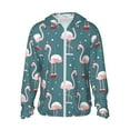 thumbnail image 1 of Balery Flamingo Sudadera ligera de manga larga con capucha y protección solar UPF 50+ para hombre y mujer, ideal para pesca y running-3X-Large, 1 of 7